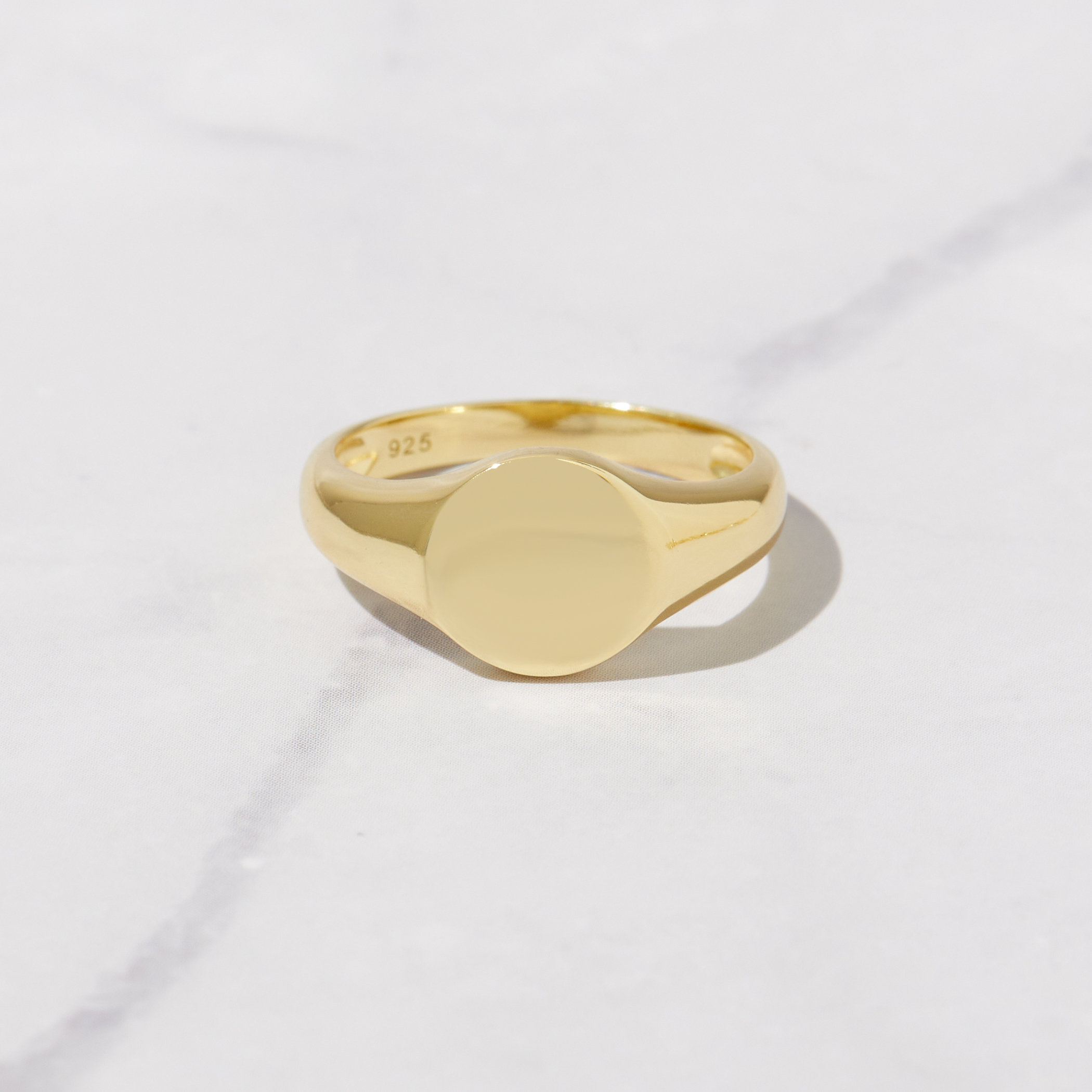Round Signet Ring