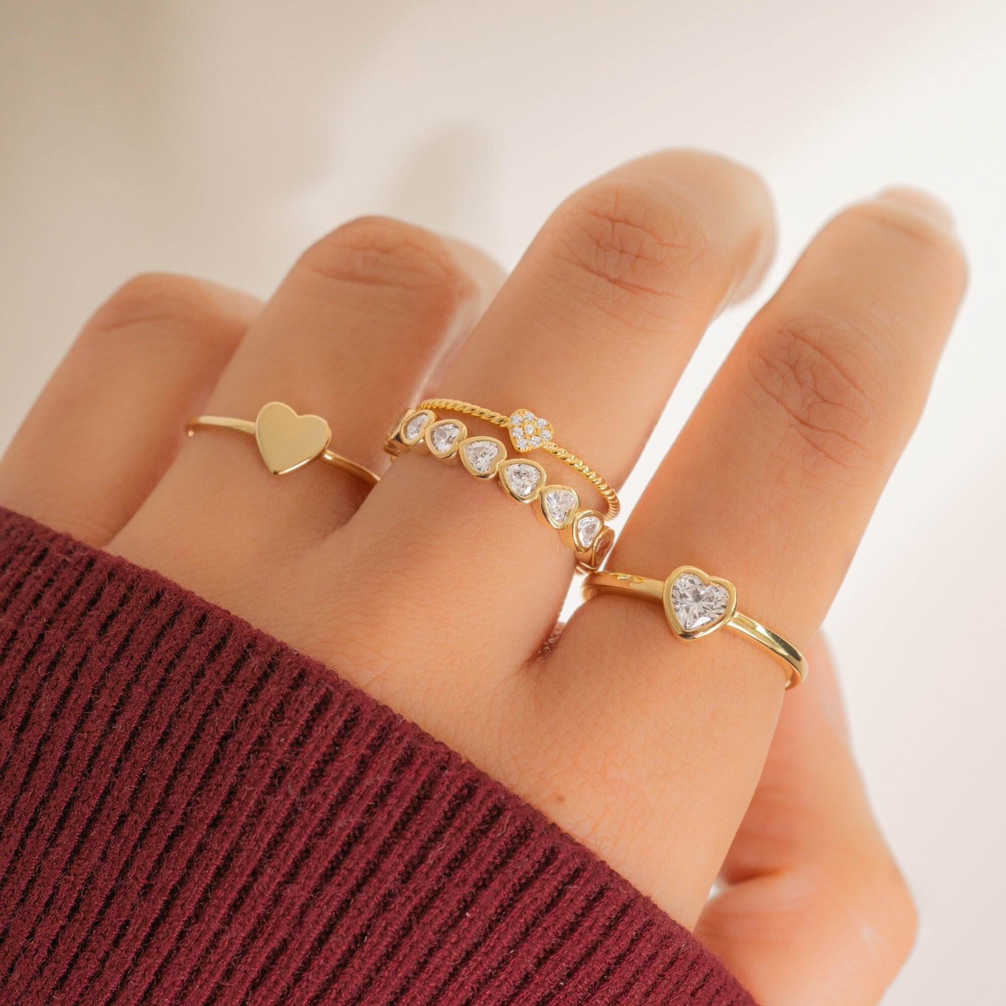 Pearl Teardrop Crystal Ring