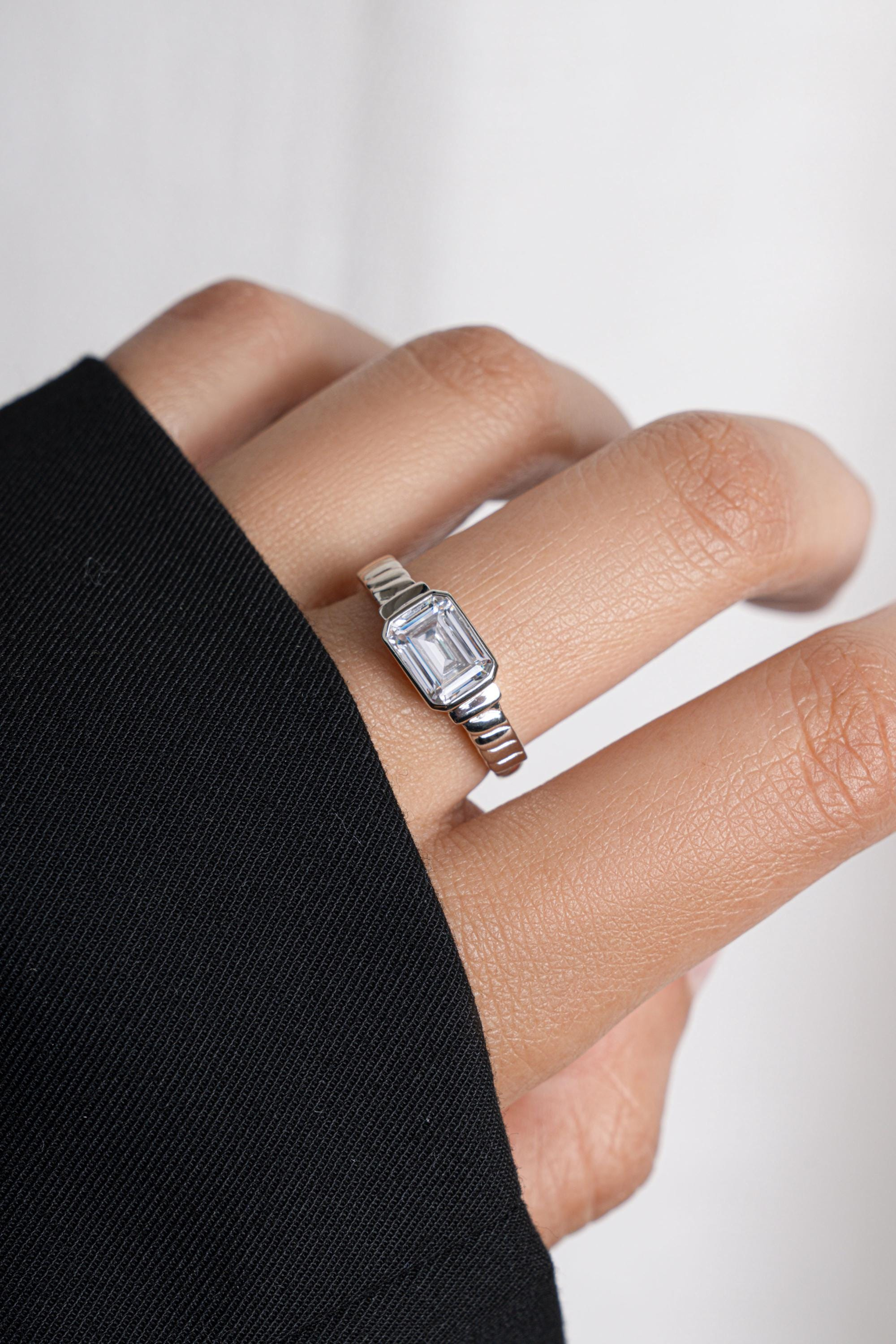 Pink Crystal Promise Ring
